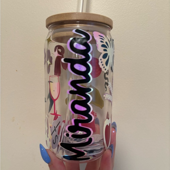*CUSTOM* TUMBLER WITH LID AND STRAW - Picture 1 of 5